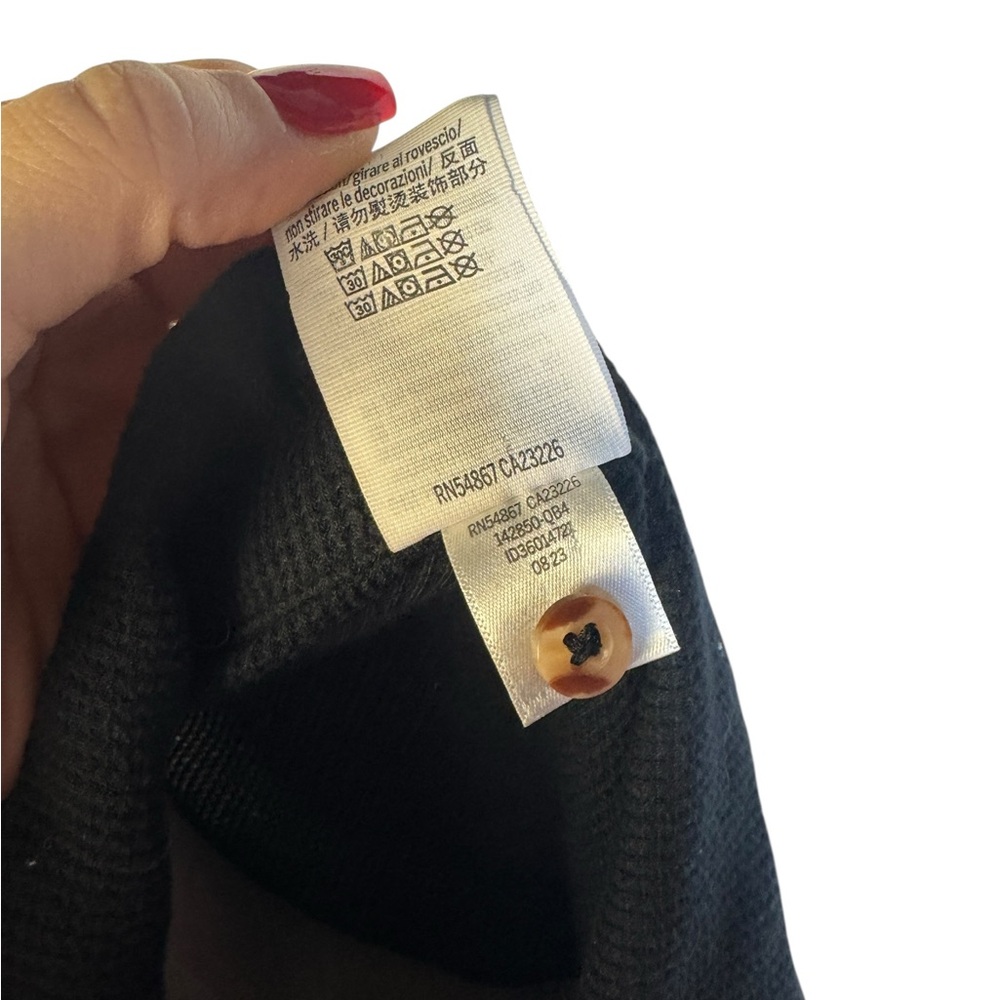 PINK Victoria's Secret Crop Black Henley Sleepwear - Picture 6 of 6